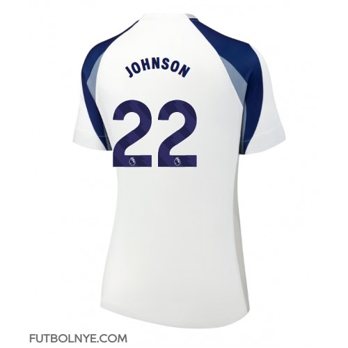 Camiseta Tottenham Hotspur Brennan Johnson #22 Primera Equipación para mujer 2025-26 manga corta